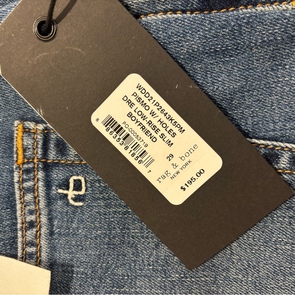 Rag & Bone Low Rise Slim Boyfriend Jeans size 29